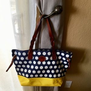 Dooney & Bourke Bags - Dooney & Bourke Navy & Yellow Shopper Dooney & Bourke Bags - Dooney & Bourke Navy & Yellow Shopper